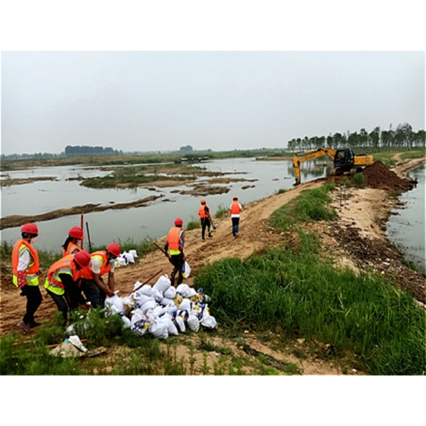 江苏海建公司石梁河水库生态修复一期工程开展防洪度汛应急救援演练活动