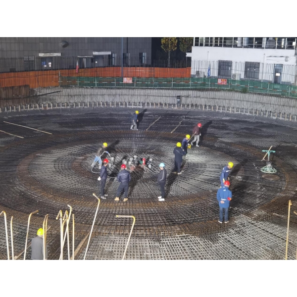 江苏海建公司南城污水处理厂二期扩建工程加班加点推进项目建设